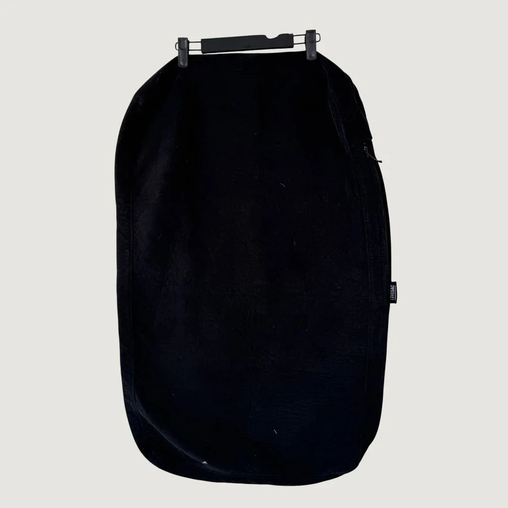 Lovesac Sactional Cushion Cover Black Padded‎ Velvet Replacement Piece 36x21x3